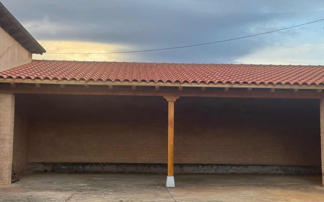 TEJADO EN PATIO DE LAS ESCUELAS