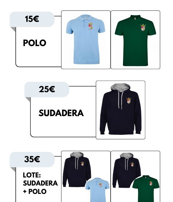 Polos y sudaderas – (disponibles durante todo el año)